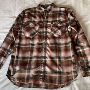 Carhartt Men's Relaxed Fit Long Sleeve Plaid Shirt
